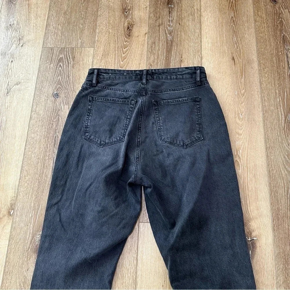 Loft Made and Loved The Curvy Straight Crop Black Mid-Rise Denim Size 28/6 GUC - Picture 8 of 9
